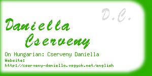 daniella cserveny business card